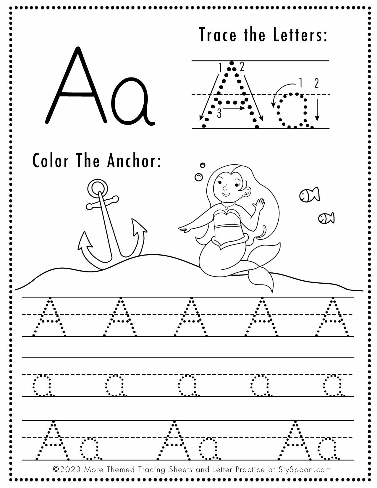 Tracing A Worksheets