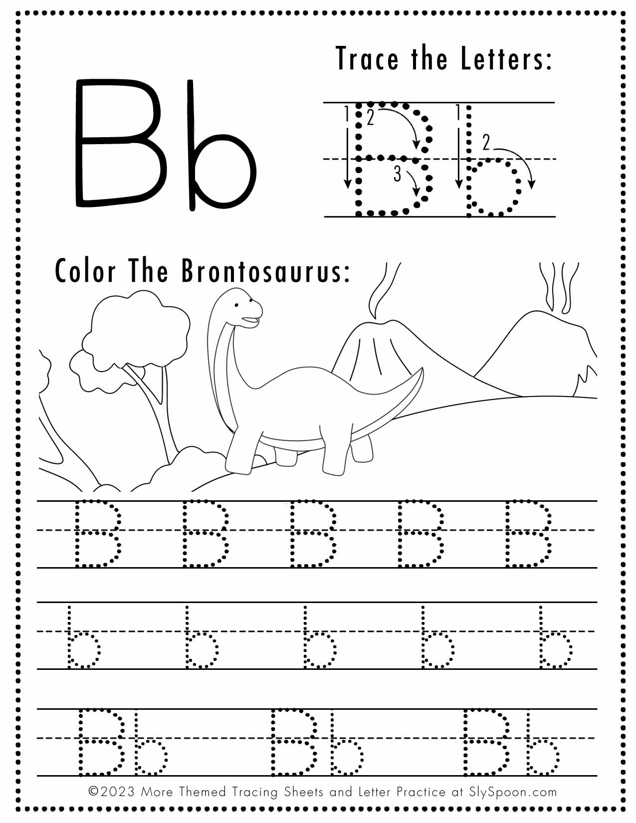 Tracing Alphabet B