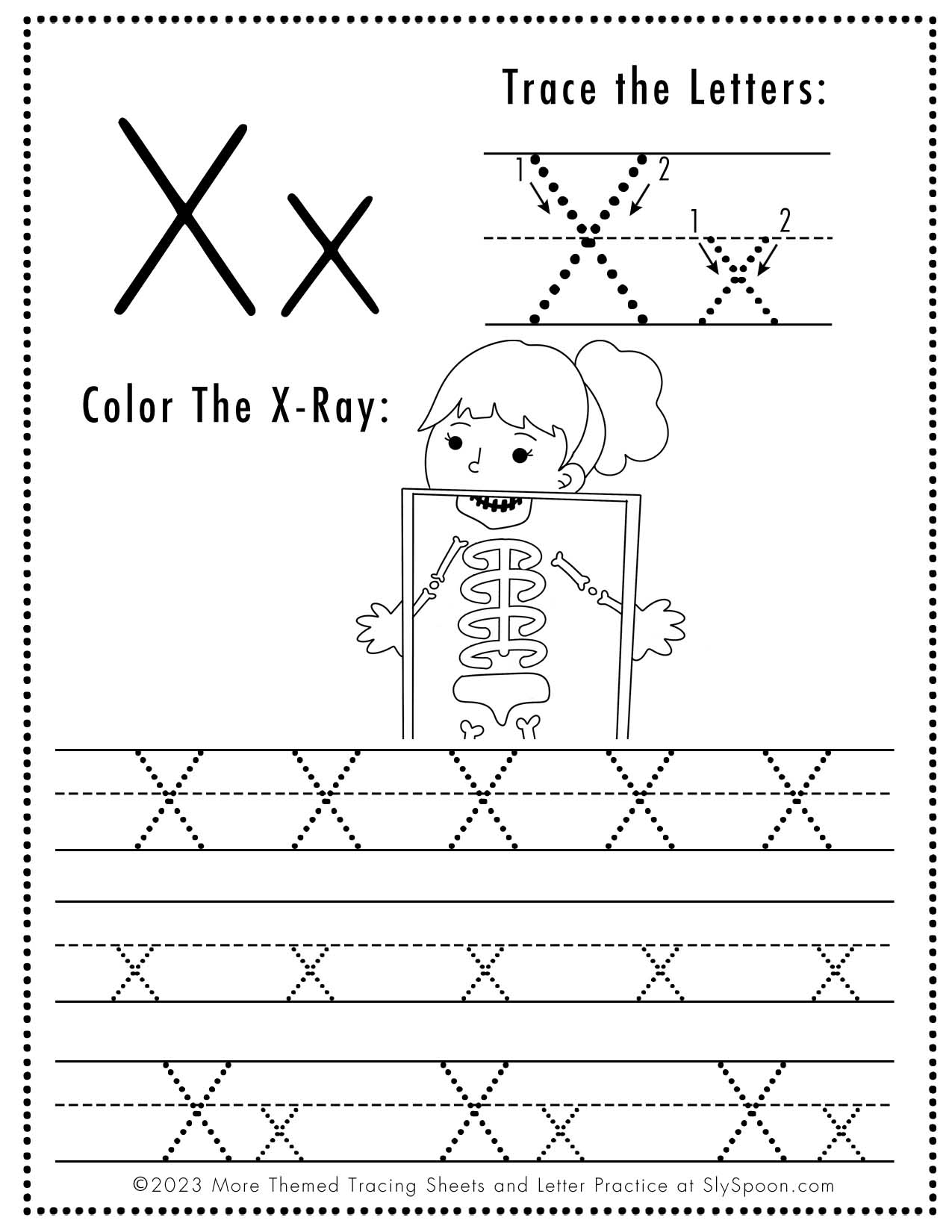 Free Printable Letter X Worksheets Sly Spoon Free Printable Letter X Worksheets Sly Spoon