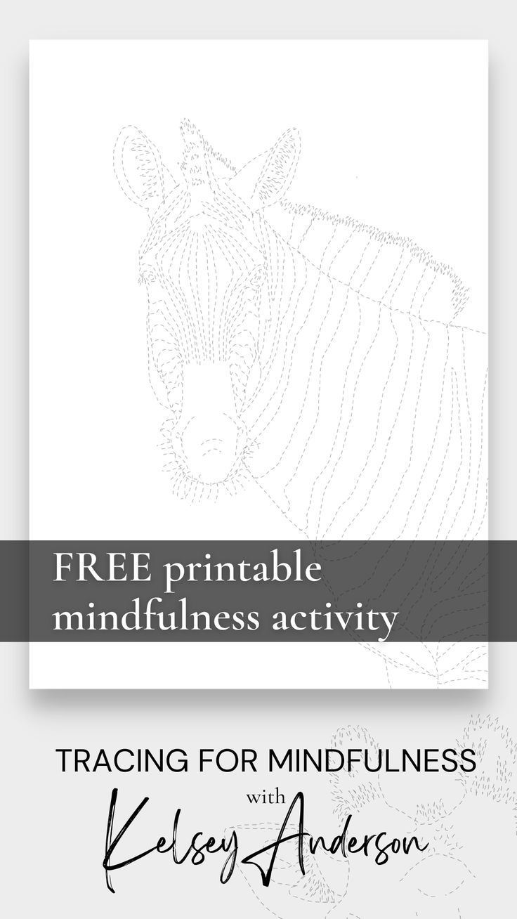 FREE Printable Mindfulness Tracing Activity Mindfulness 