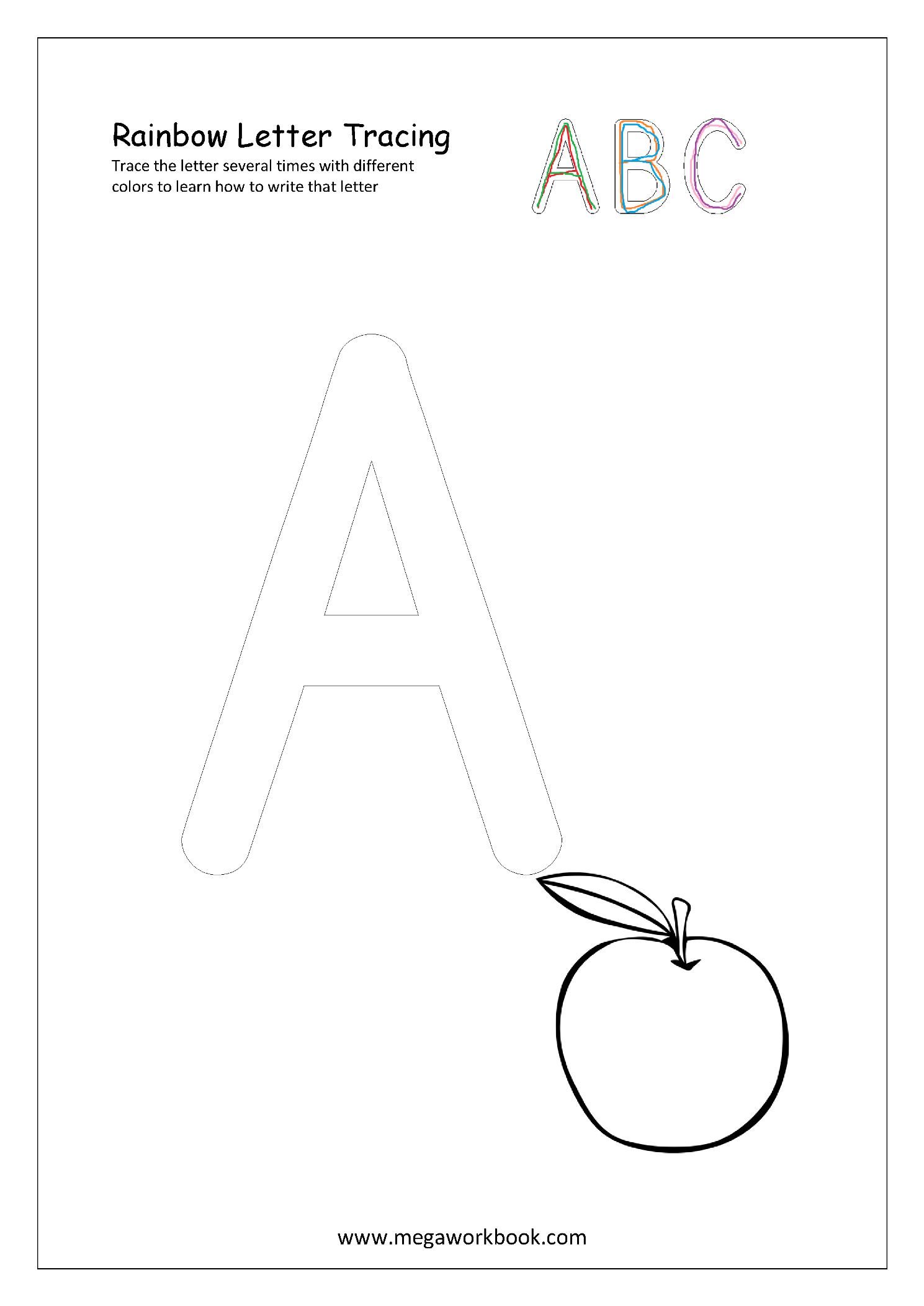 Megaworkbook Alphabet Tracing