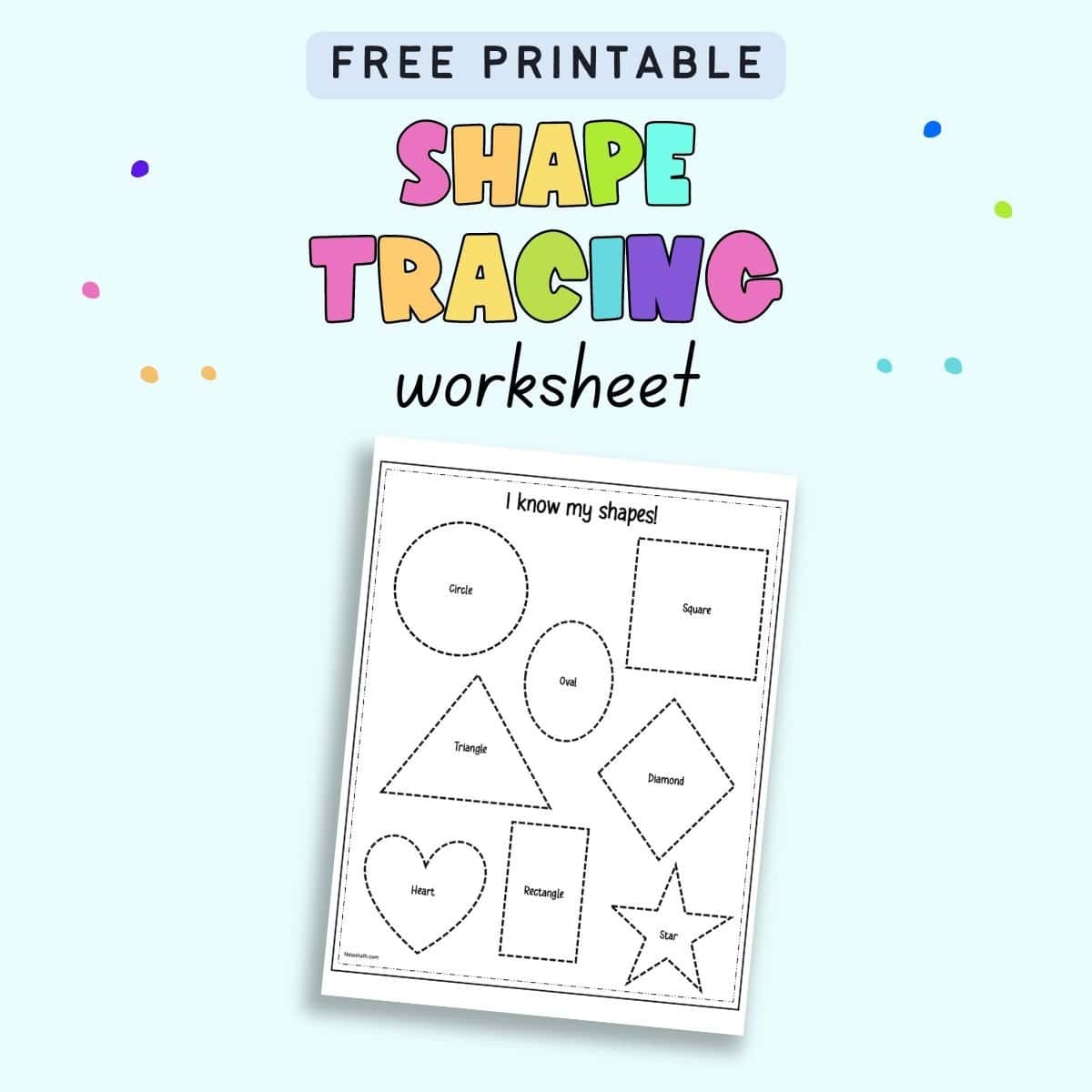 Free Printable Shape Tracing