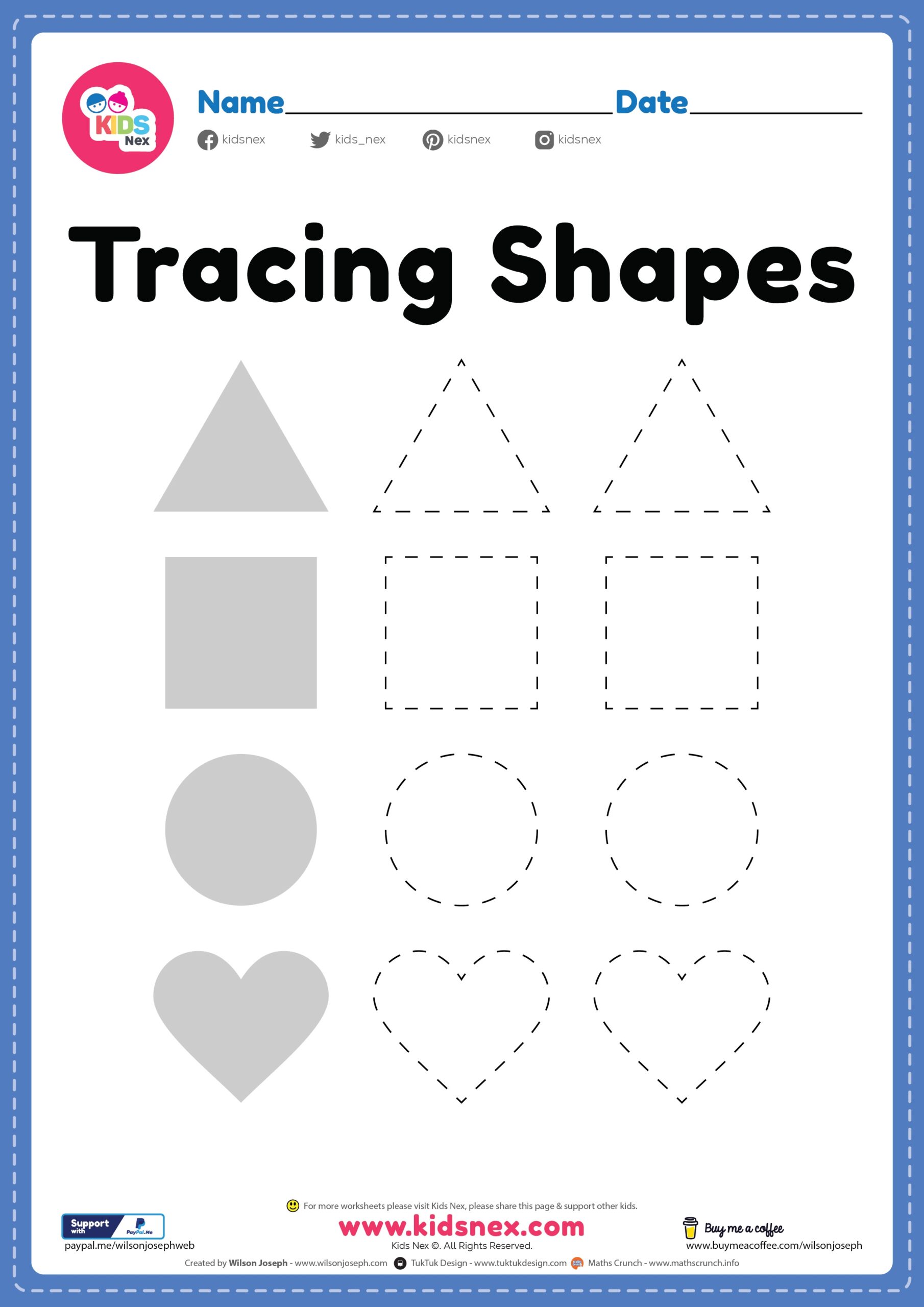 Free Printable Shapes Worksheet For Kindergarten amp Preschool Free Printable Shapes Worksheet For Kindergarten amp Preschool