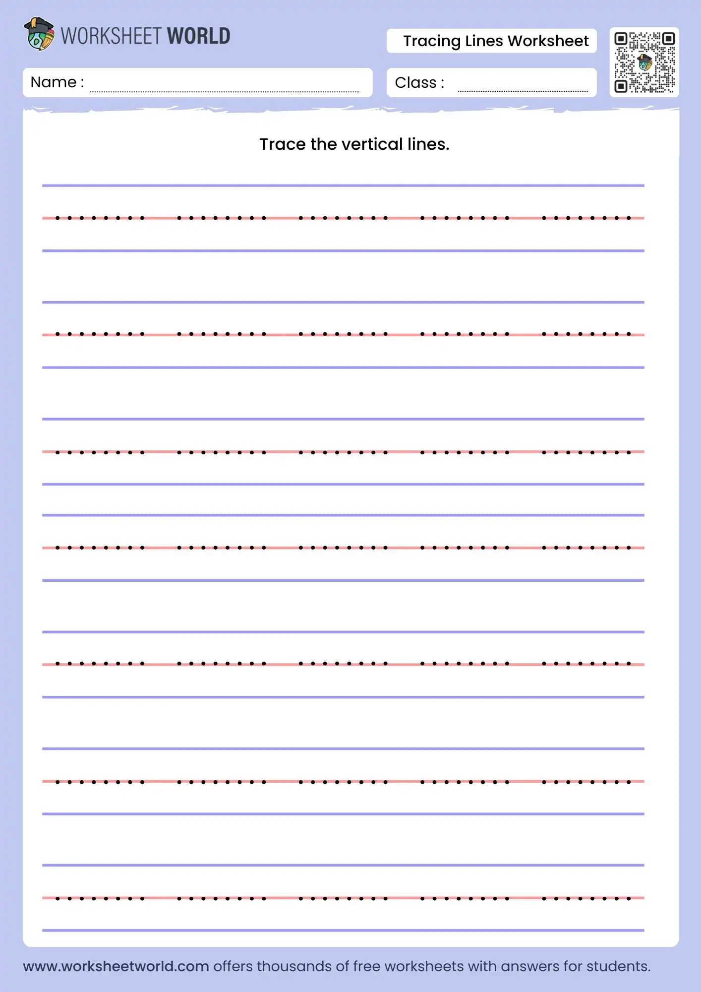 Free Printable Sleeping Line Worksheet For Junior KG Worksheet World
