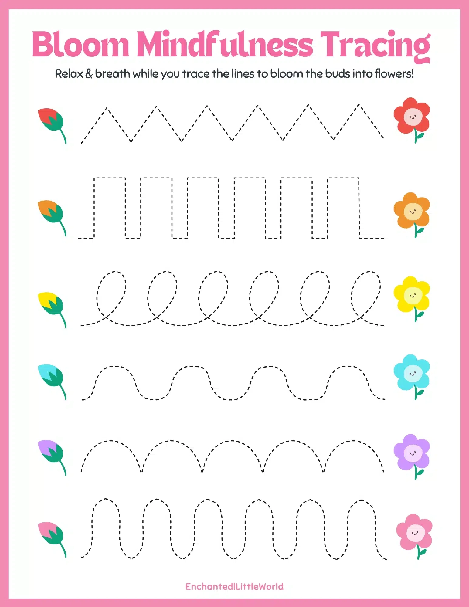 Free Printable Spring Mindfulness Enchanted Little World