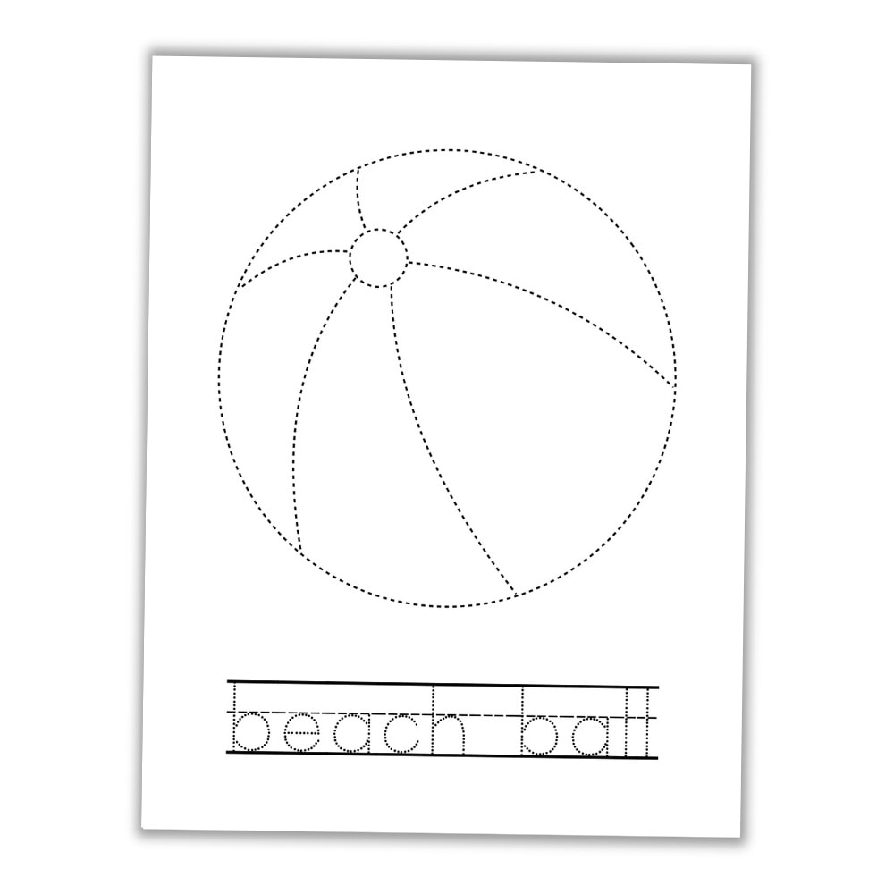 Free Printable Summer Tracing Worksheets For Preschool The Craft 