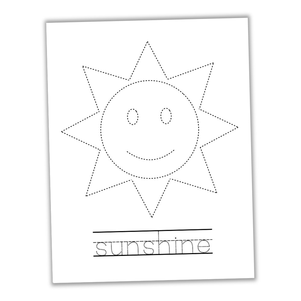 Free Printable Summer Tracing Worksheets For Preschool The Craft 