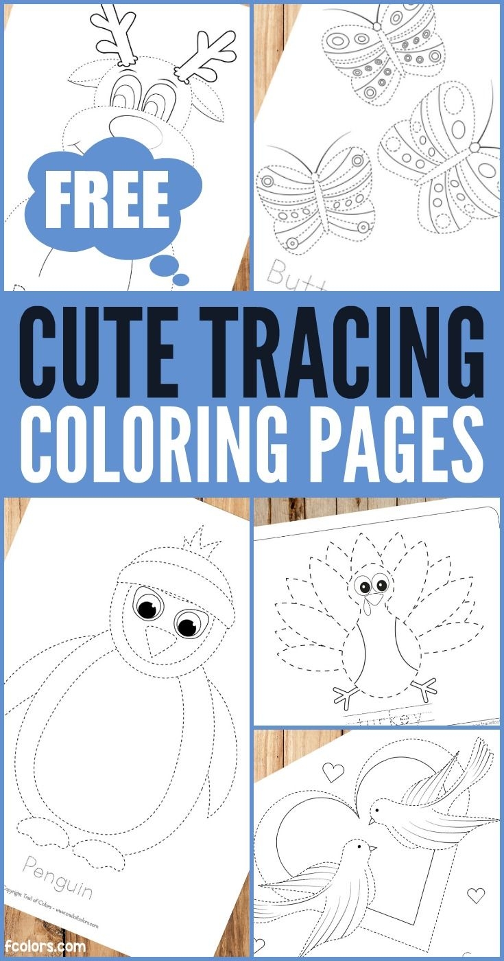 Free Printable Tracing Coloring Pages For Kids Free Printable Tracing Coloring Pages For Kids
