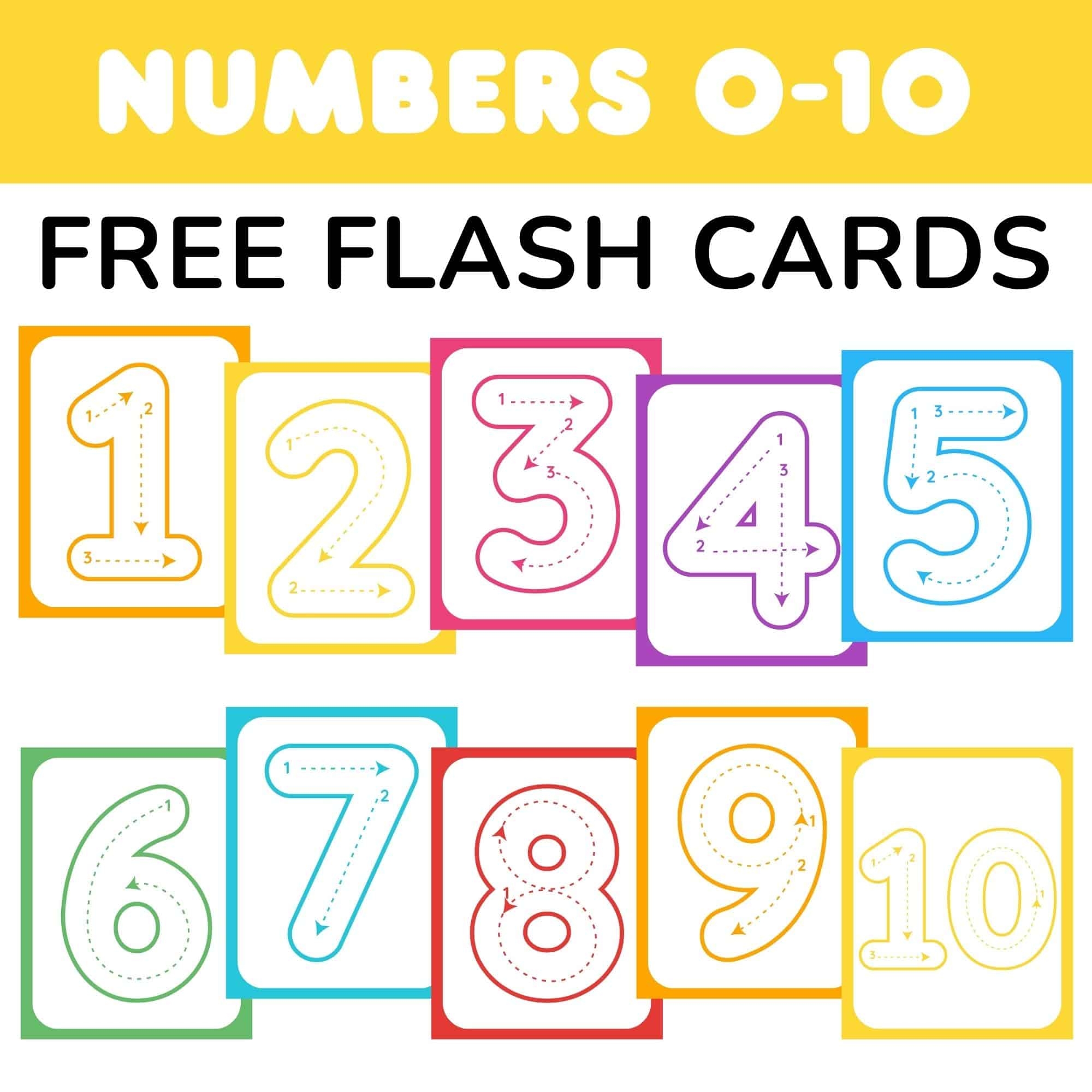 Tracing Numbers 0 10 Free Printable