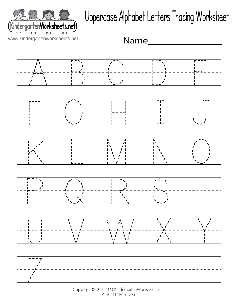 Writing And Tracing Letters Worksheets