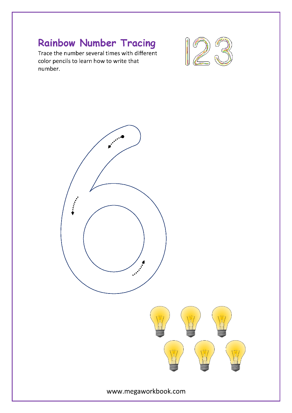 Free Rainbow Number Tracing Worksheets 1 10 Rainbow Writing 