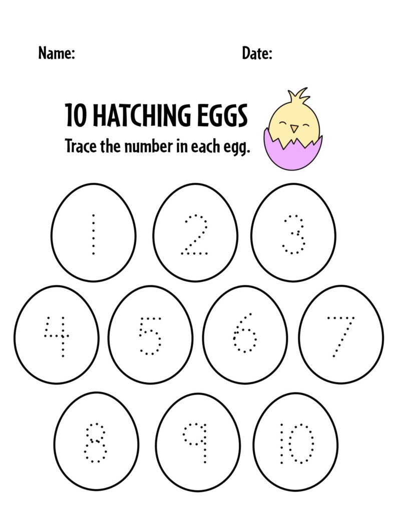 Spring Tracing Worksheets