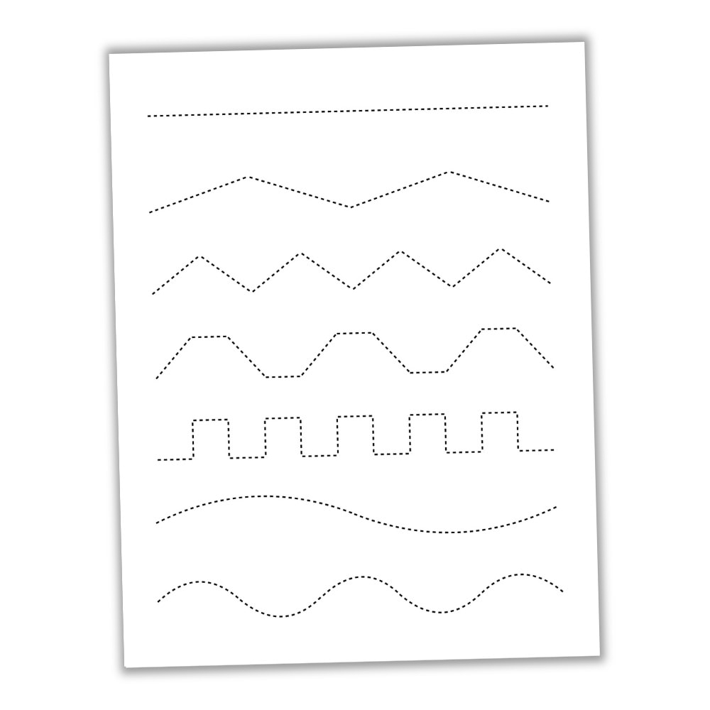 Printable Line Tracing Worksheets