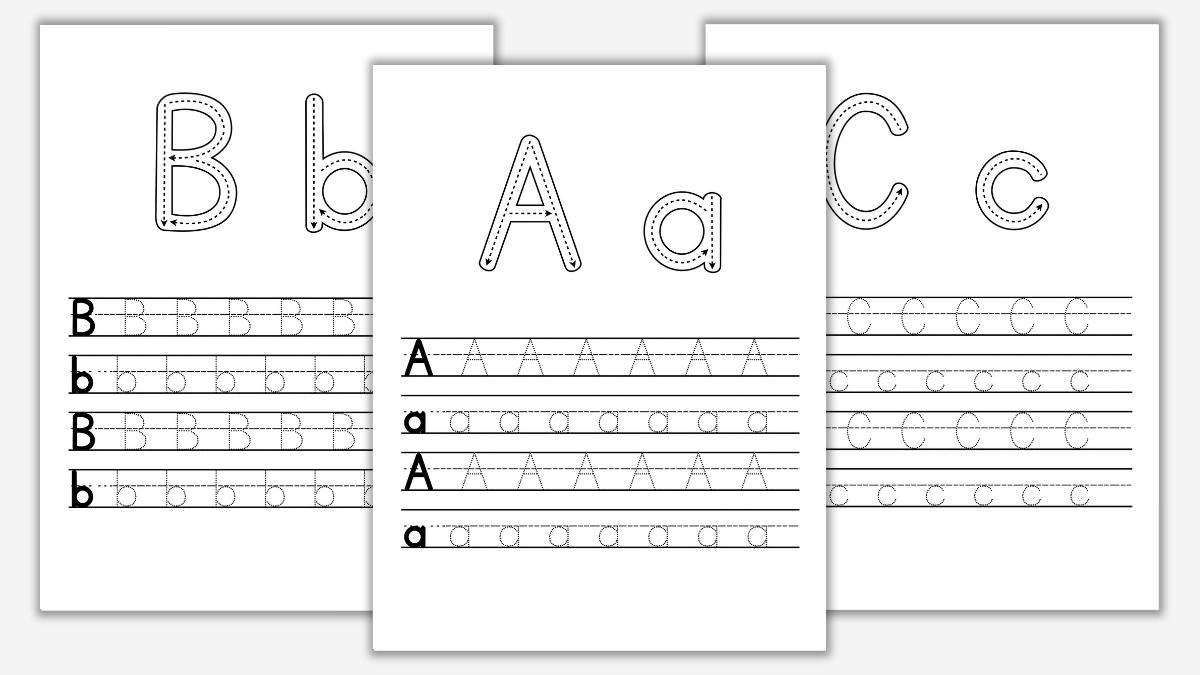 Free Uppercase amp Lowercase Letter Worksheets The Craft at Home 
