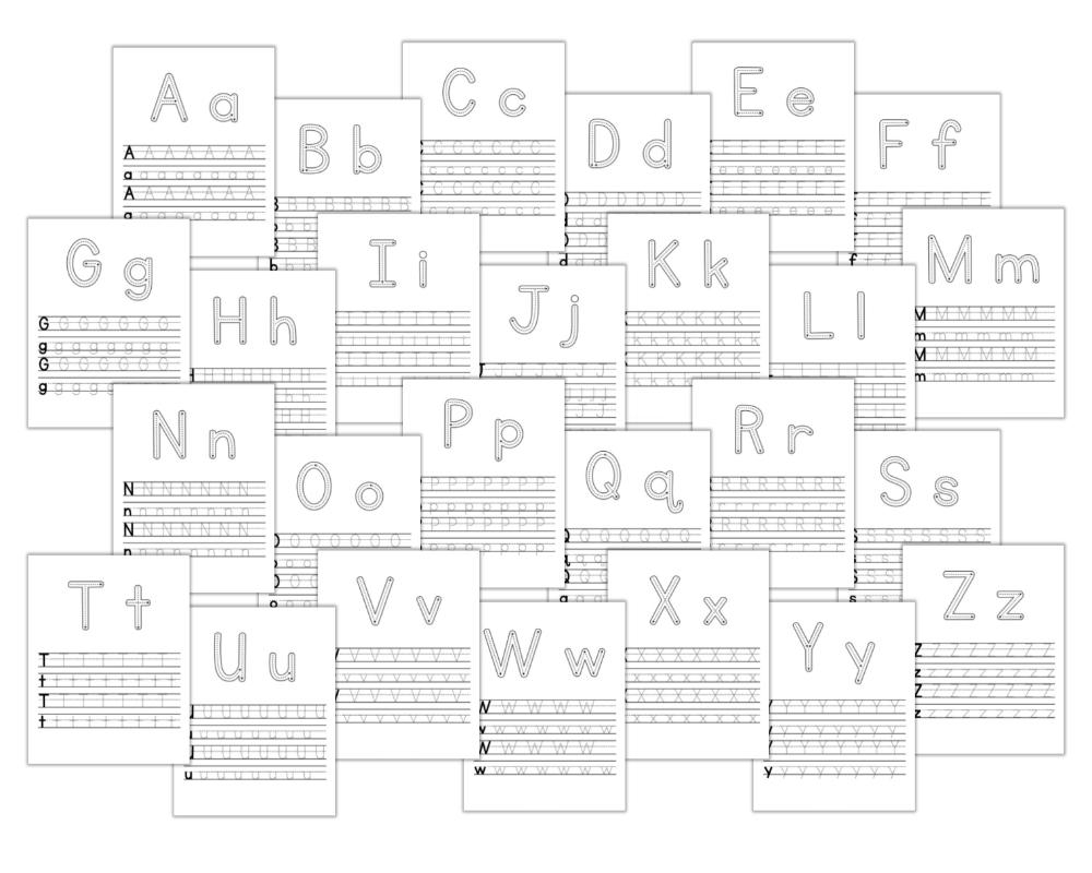 Upper And Lowercase Alphabet Tracing