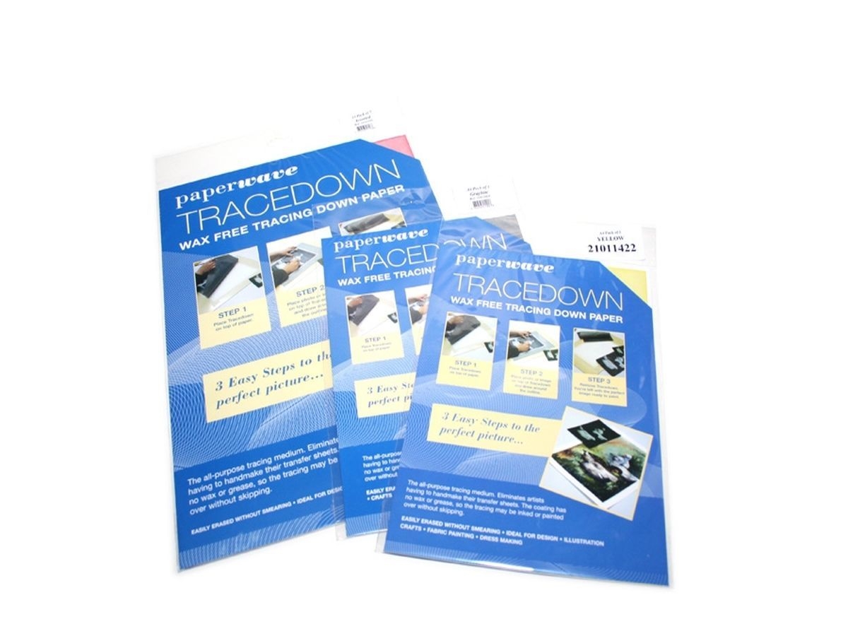 Frisk Tracedown Paper Graphite Blue Red Yellow White A4 A3 1 5 Sheets