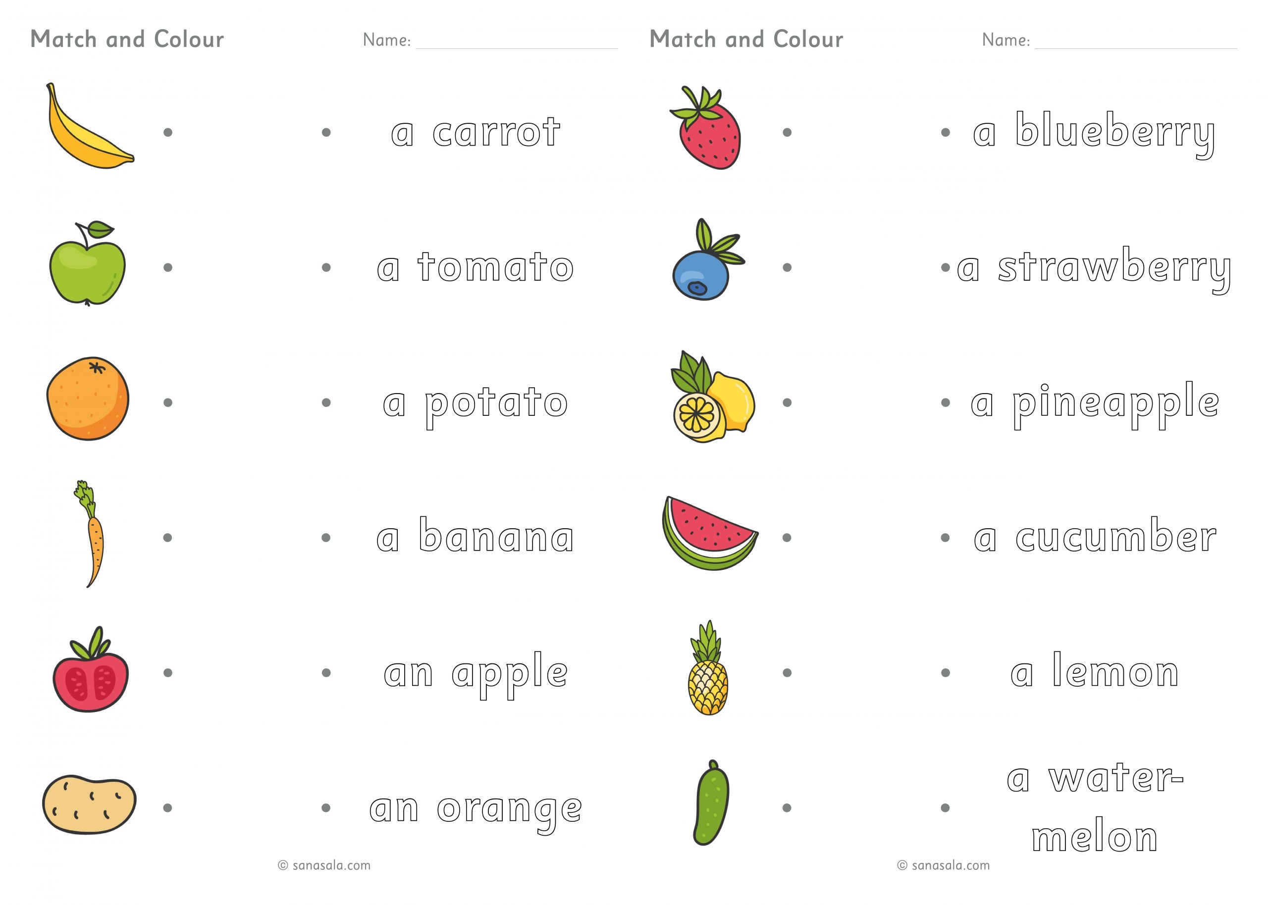 Fruits And Vegetables Tracing Worksheet Fruits And Vegetables Tracing Worksheet