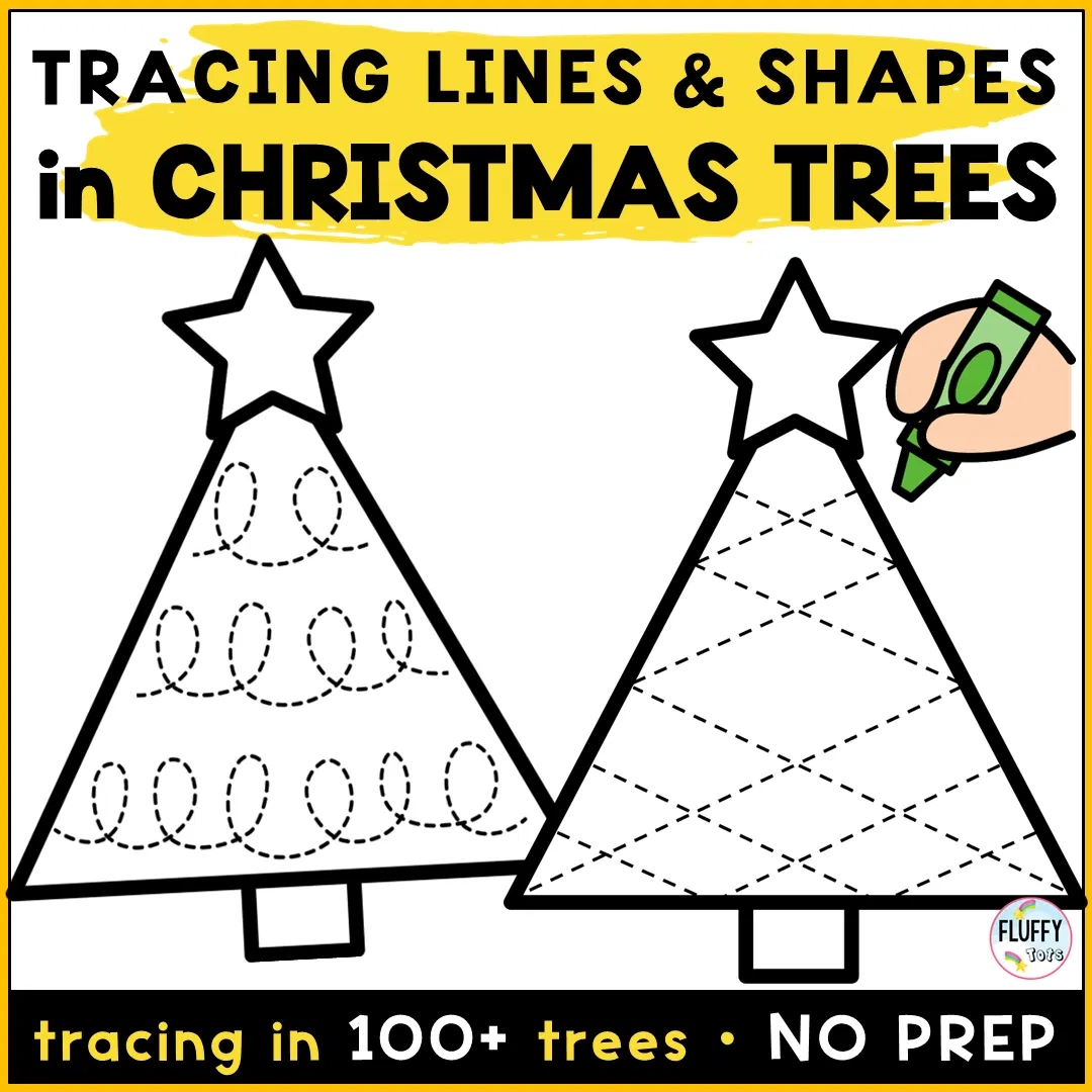 Fun And Cute Christmas Tree Tracing Printable Pages Plus 2 FREE 