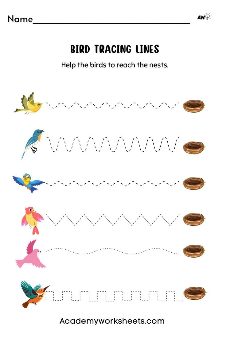 Fun Line Tracing Worksheet For Pre K Kindergarten