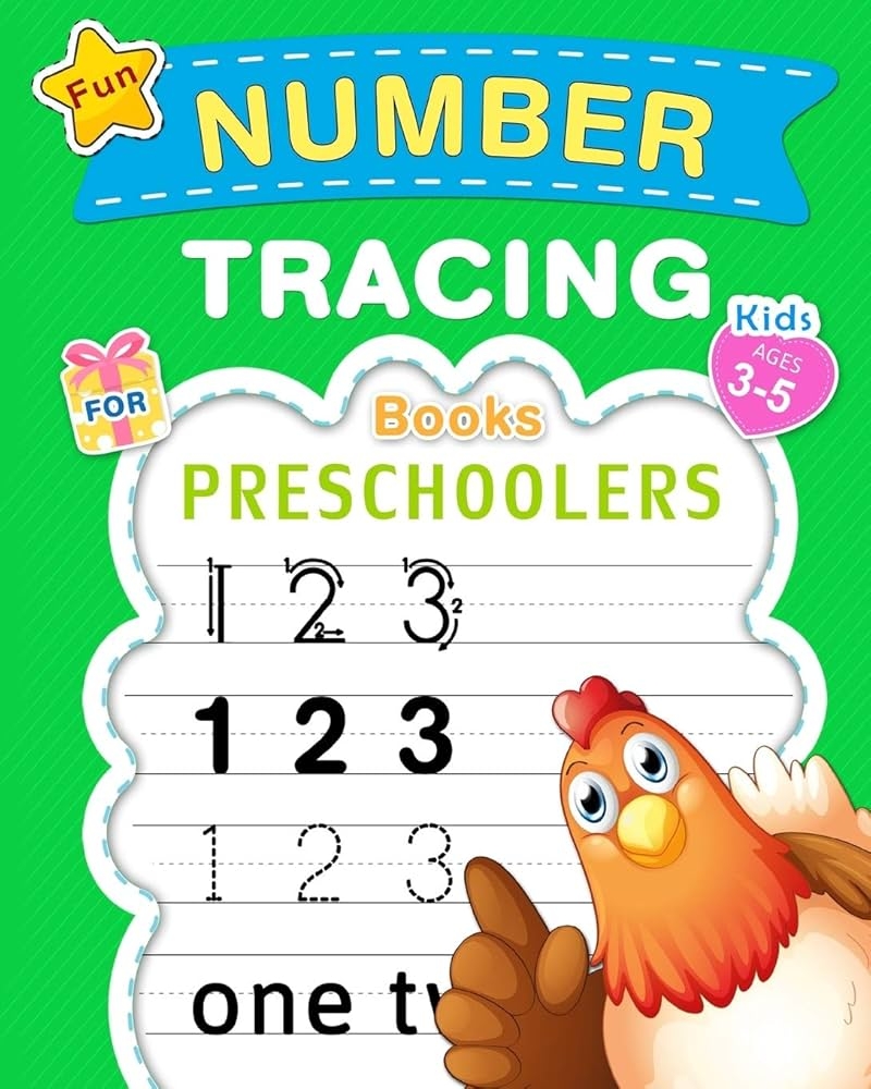 Fun Number Tracing Book For Preschoolers amp Kids Ages 3 5 Count 