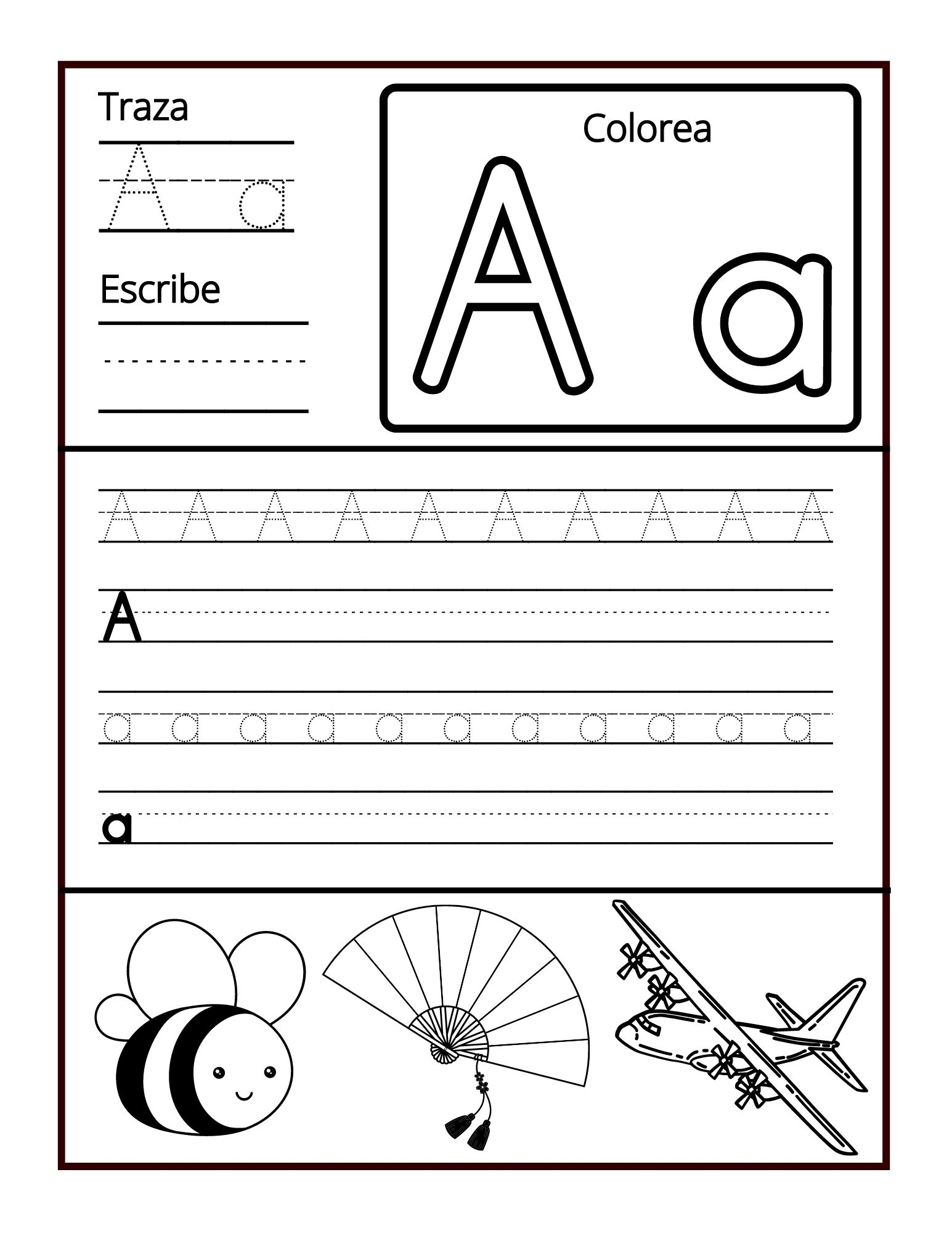 Spanish Alphabet Tracing
