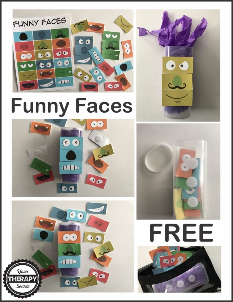Funny Faces Freebie Your Therapy Source