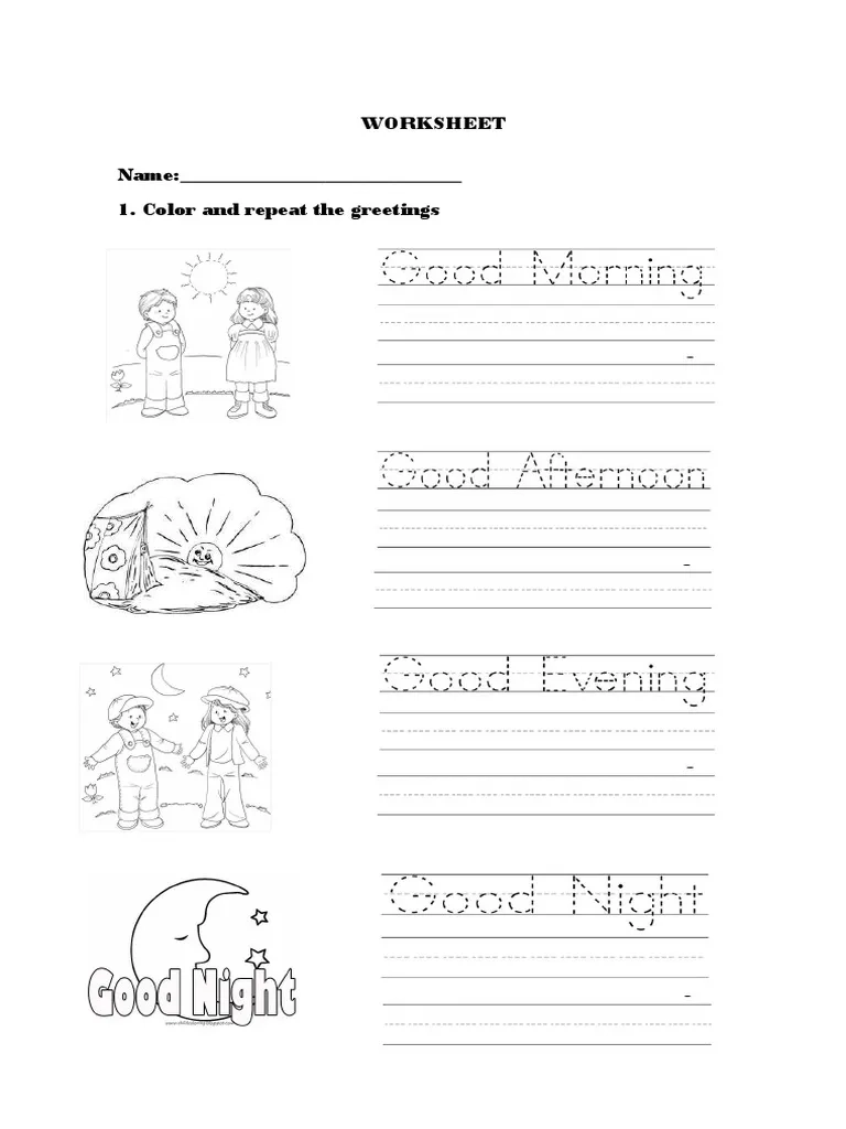 Greetings 4 Kindergarten PDF Language Arts amp Discipline