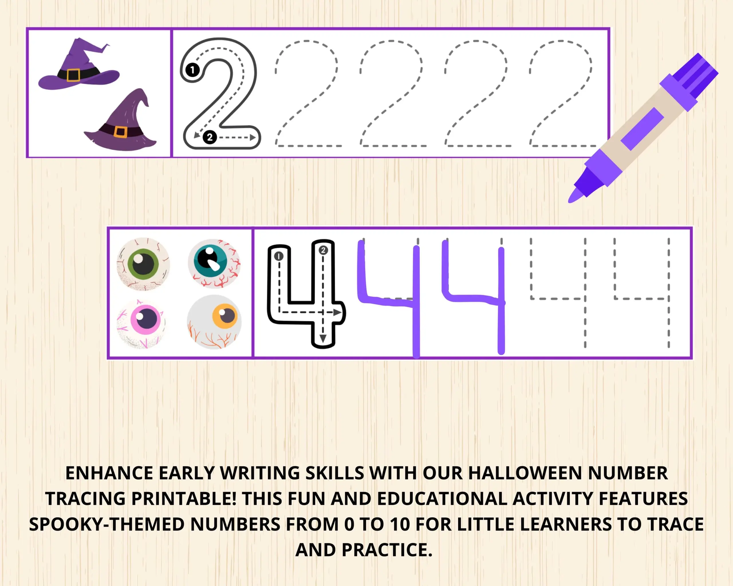 Halloween Number Tracing