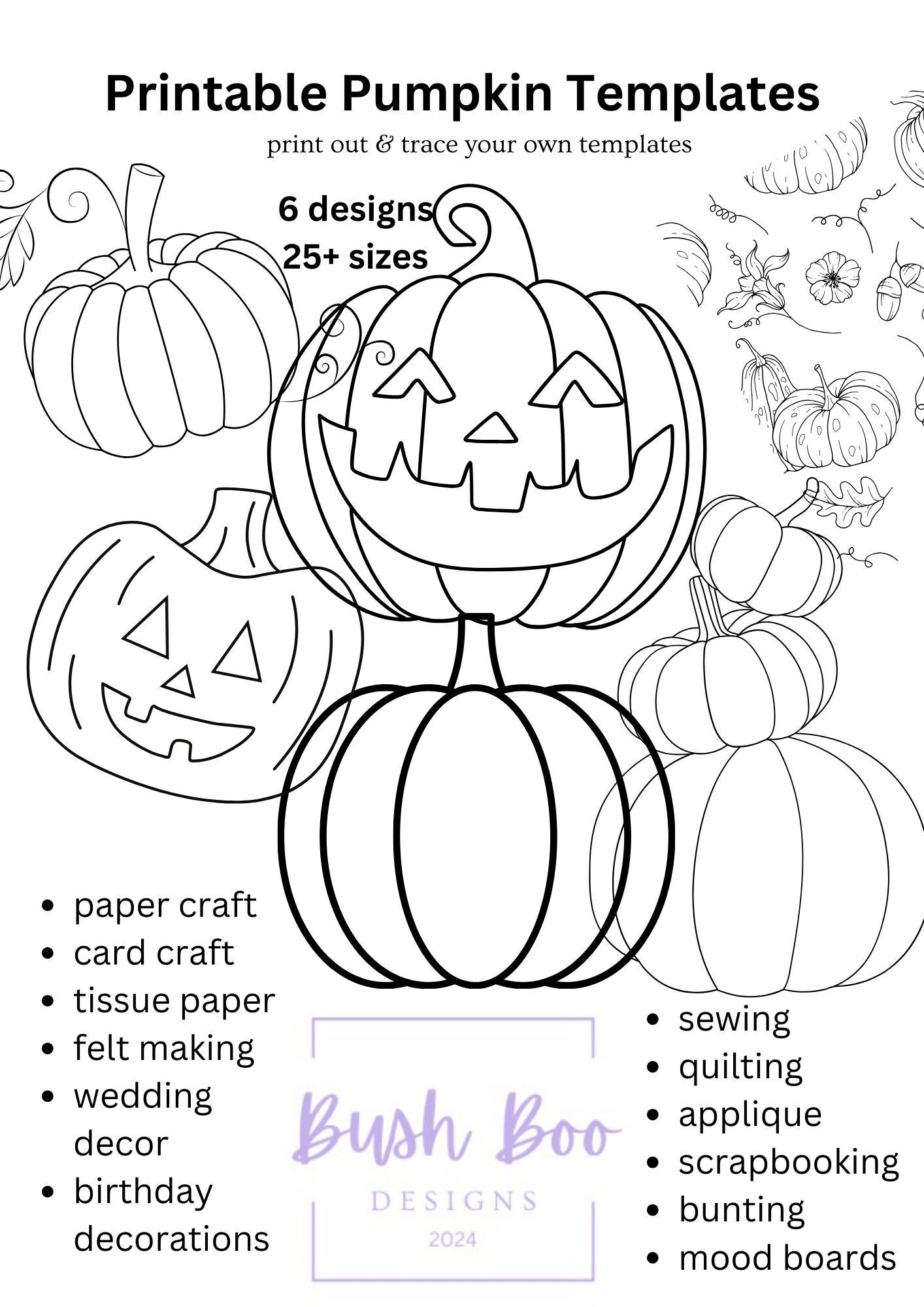 Pumpkin Tracing Paper
