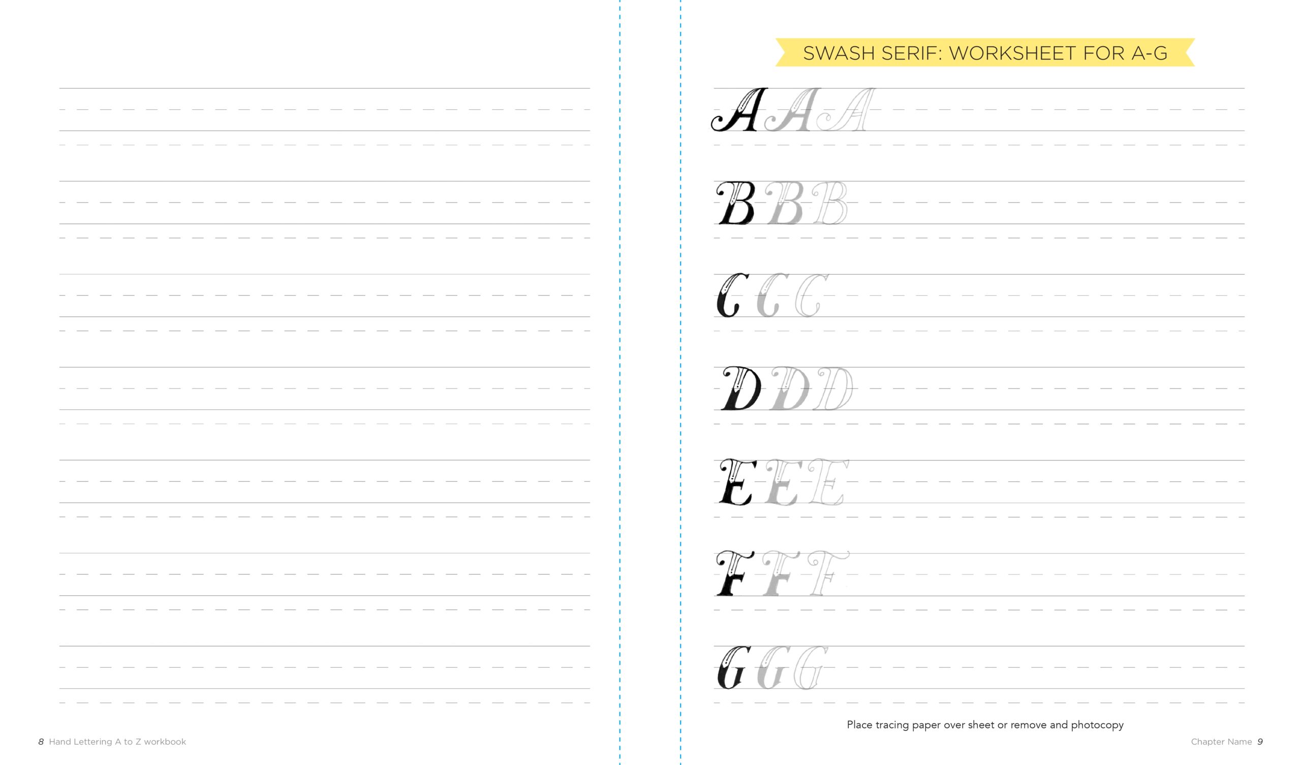 Hand Lettering Calligraphy Tracing Paper Practice Sheets How To 