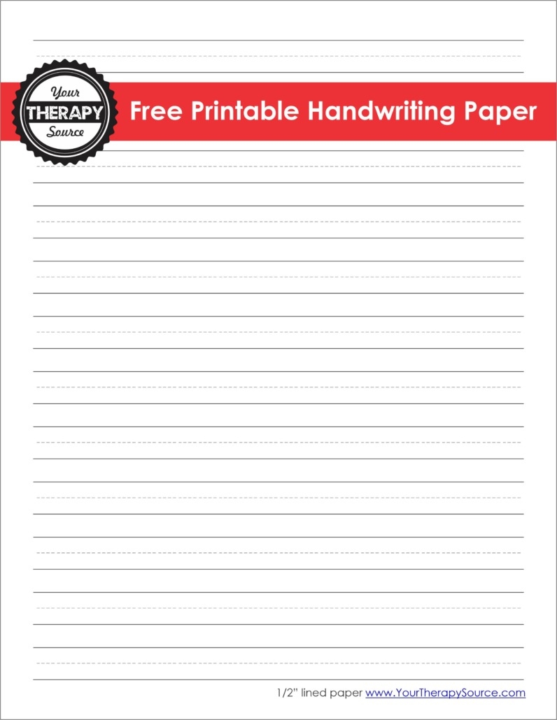 Blank Tracing Paper For Writing Practice
