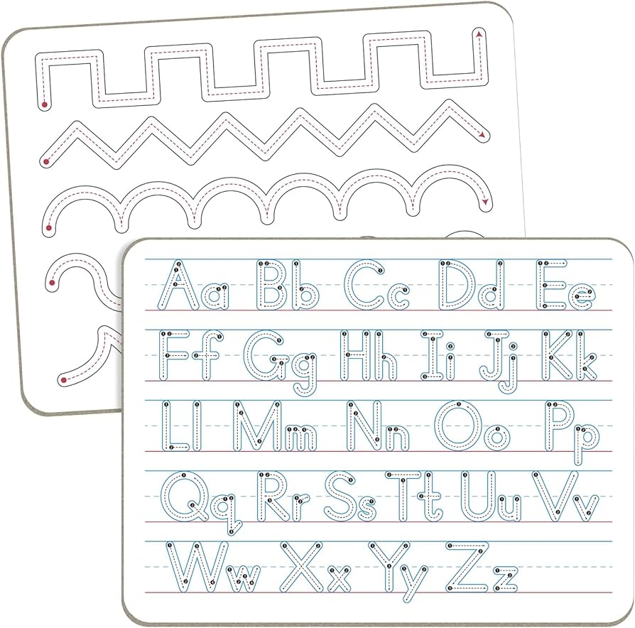 Handwriting Practice Dry Erase Board ABC Alphabet Tracing For Kids Ages 3 5 Small Whiteboard For Pre K Toddler Preschool Kindergarten Learning 