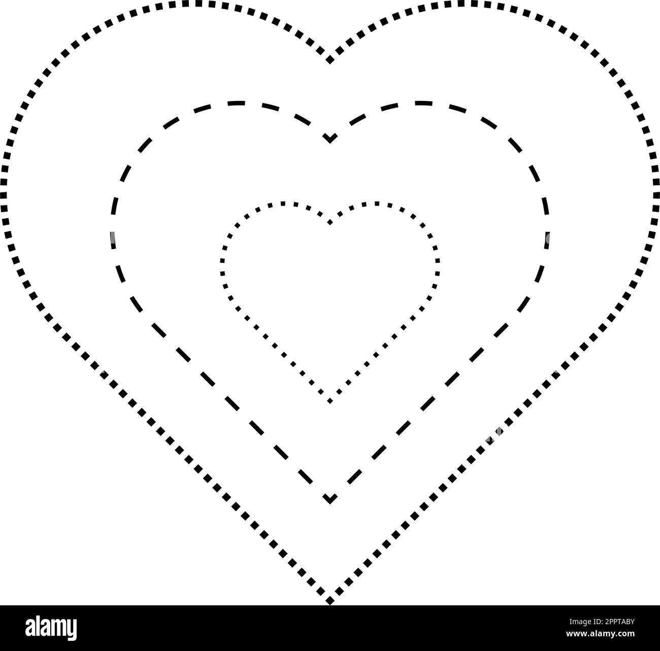 Heart Tracing For Kids Hi res Stock Photography And Images Alamy