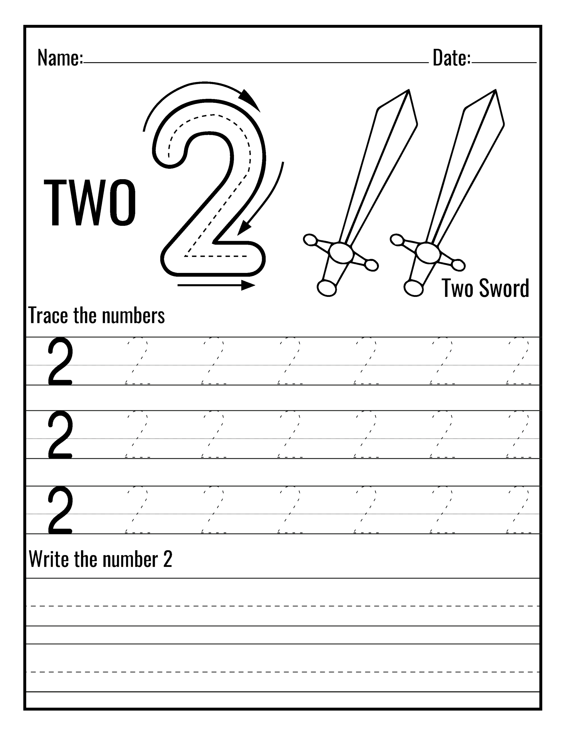 Help Your Kids Learn Numbers With 1 10 Number Tracing Prek 