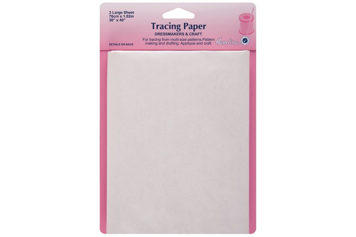 Hemline Plain Tracing Paper 76 X 102cm 3 Sheets Wool 