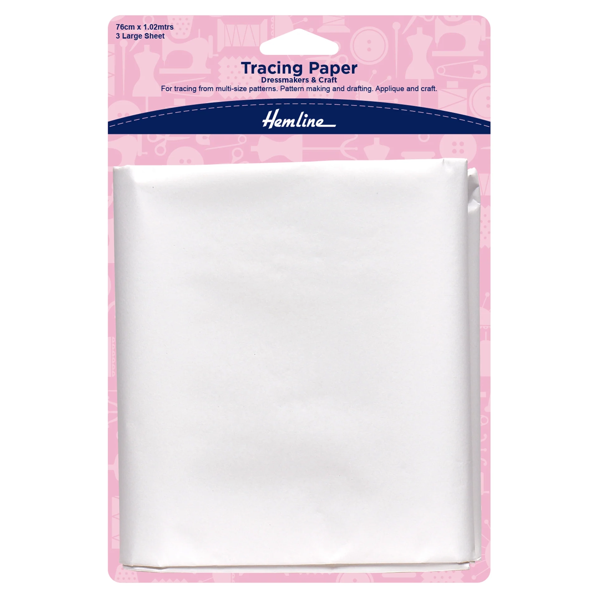 Hemline Tracing Paper Plain 76 X 102cm Fabriques