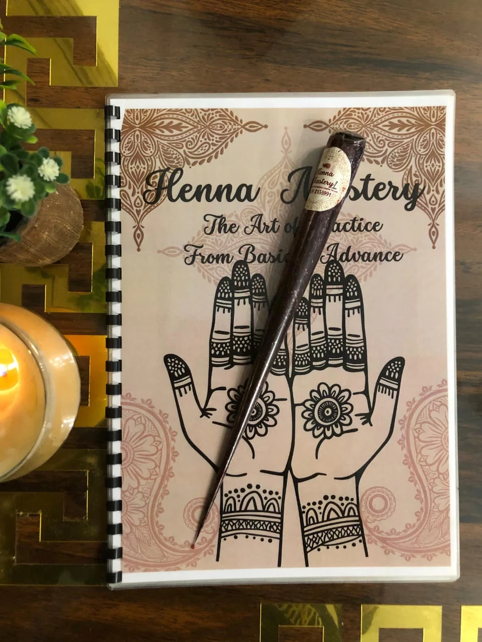 Henna Reusable Tracing Book FREE Practice Cone Volume 1 Full 