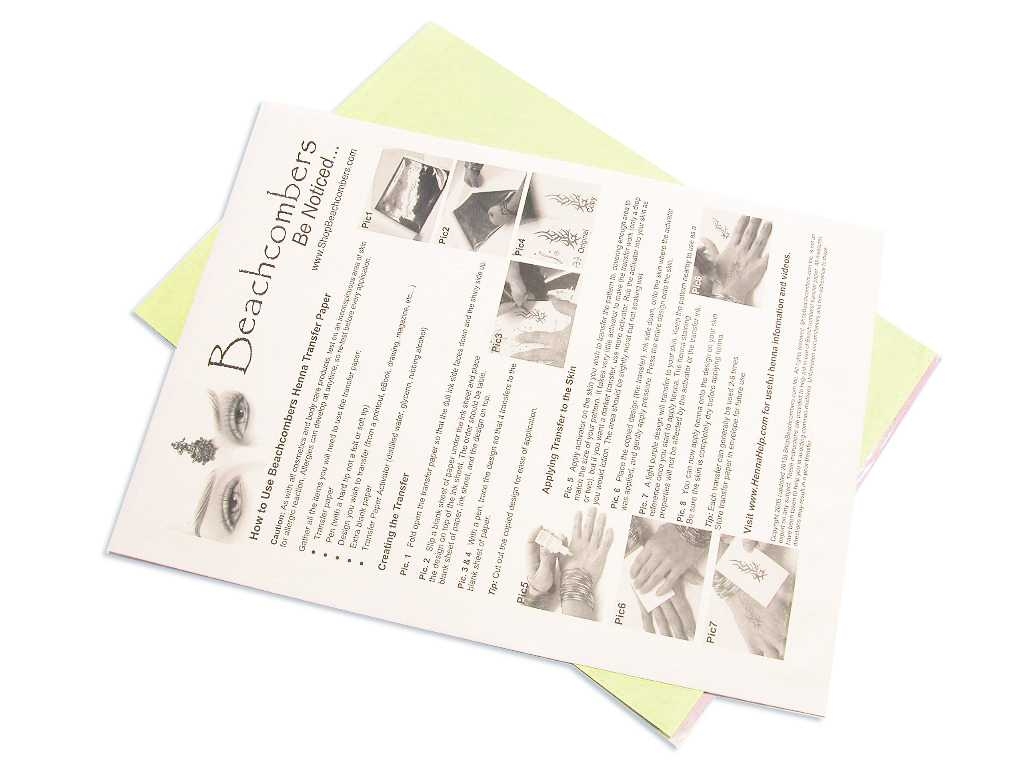 Henna Tracing Paper
