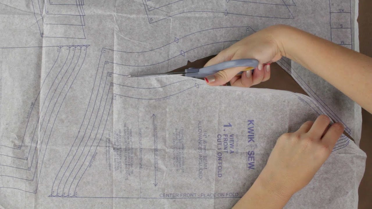 How To Cut Out Sewing Pattern Pieces Updated