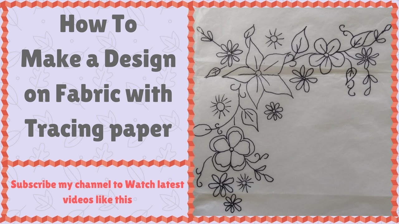 Tracing Paper For Clothes