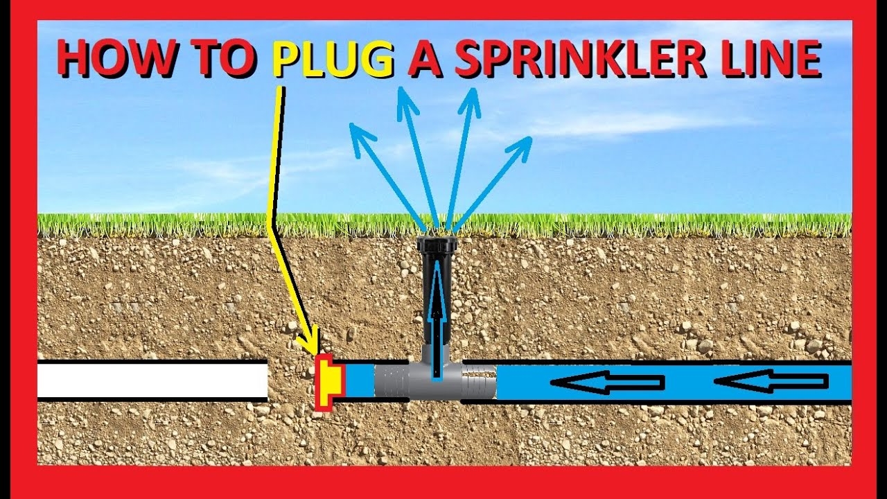 How To Locate And Cap Or Plug An Underground Sprinkler Line At The Head Or Anywhere
