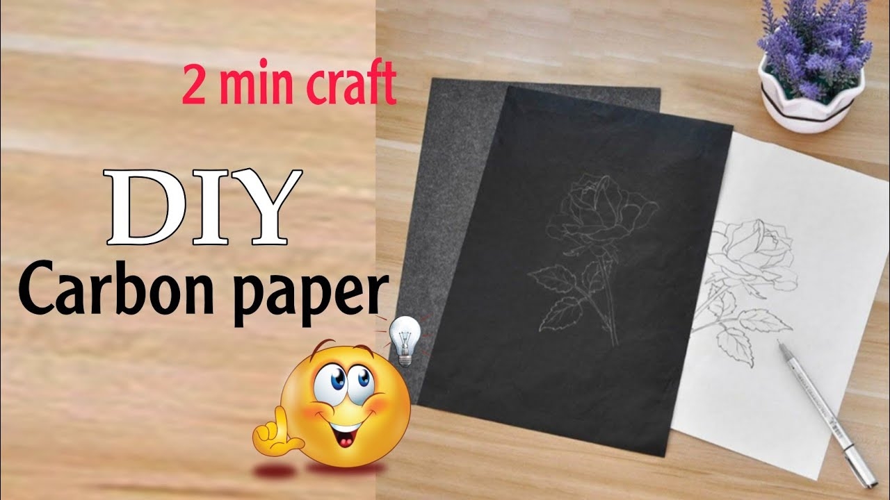How To Make Carbon Paper At Home Homemade Carbon Paper Diy Carbon Paper