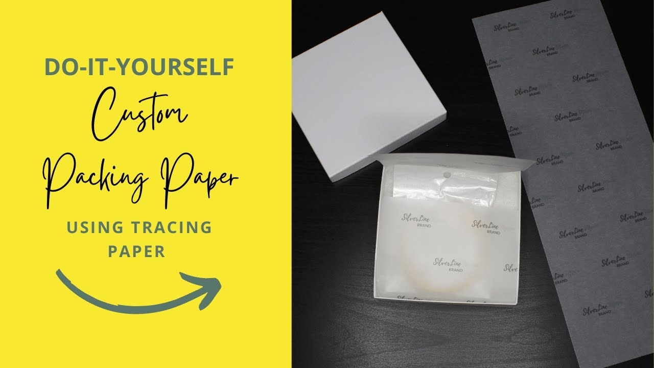  How To Make Custom Packing Paper Using Tracing Paper DIY