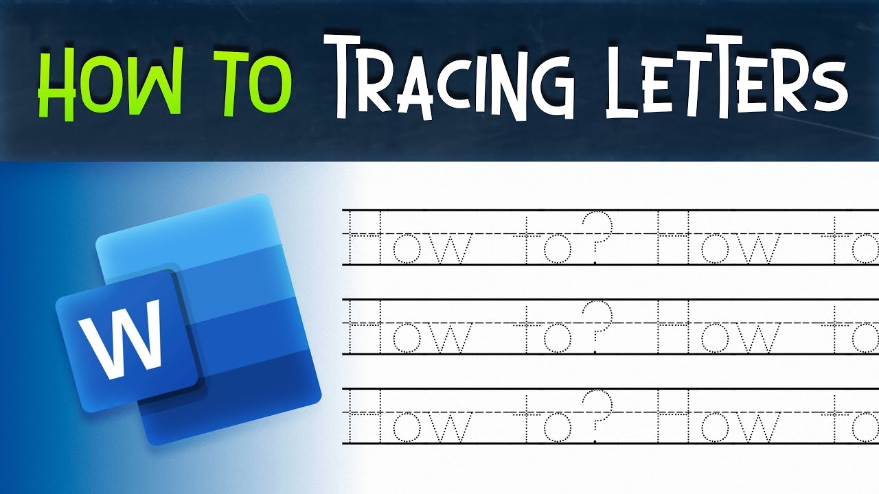 How To Make Tracing Letters In Microsoft Word 2024 How To Make Tracing Letters In Microsoft Word 2024