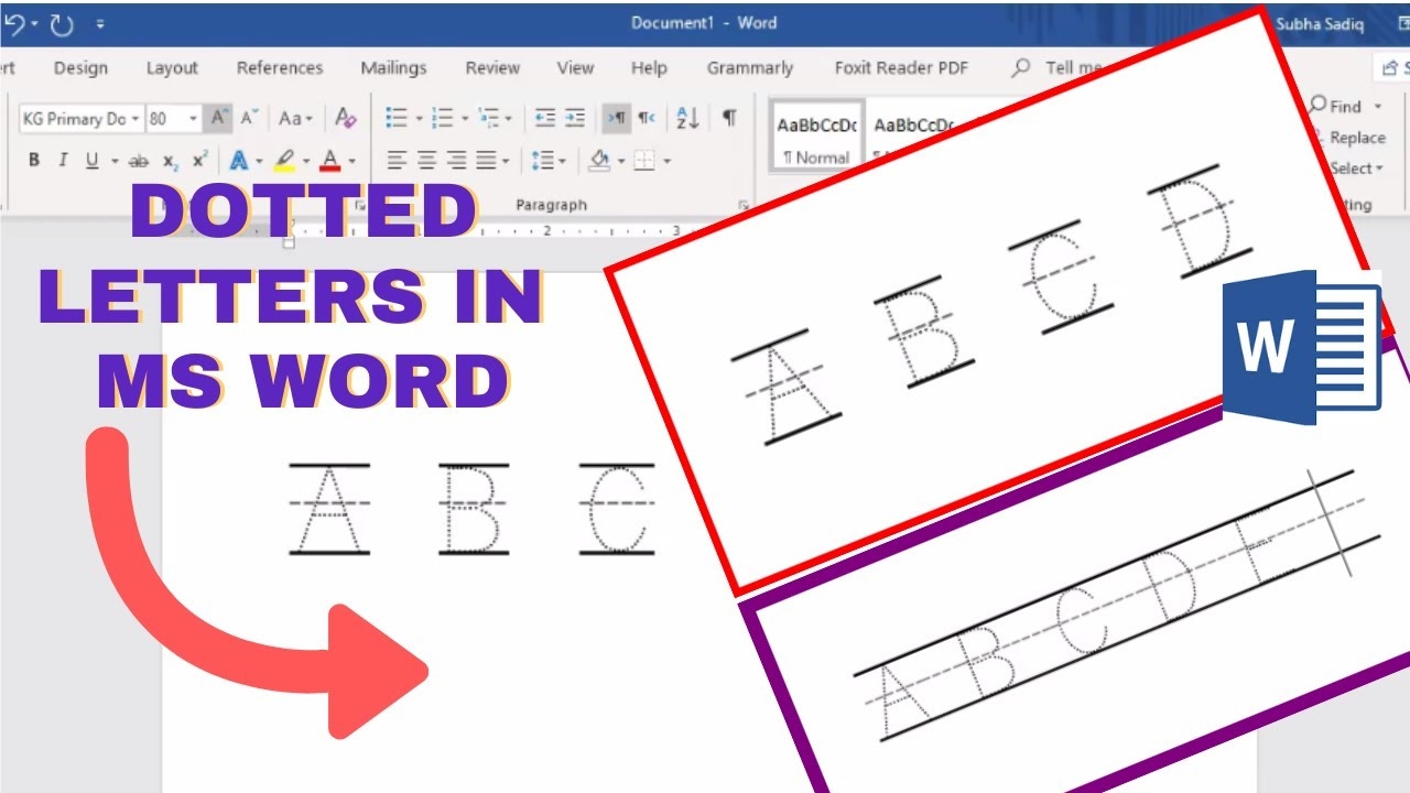 How To Make Tracing Letters In Microsoft Word 2025 Dotted Letters In MS Word 