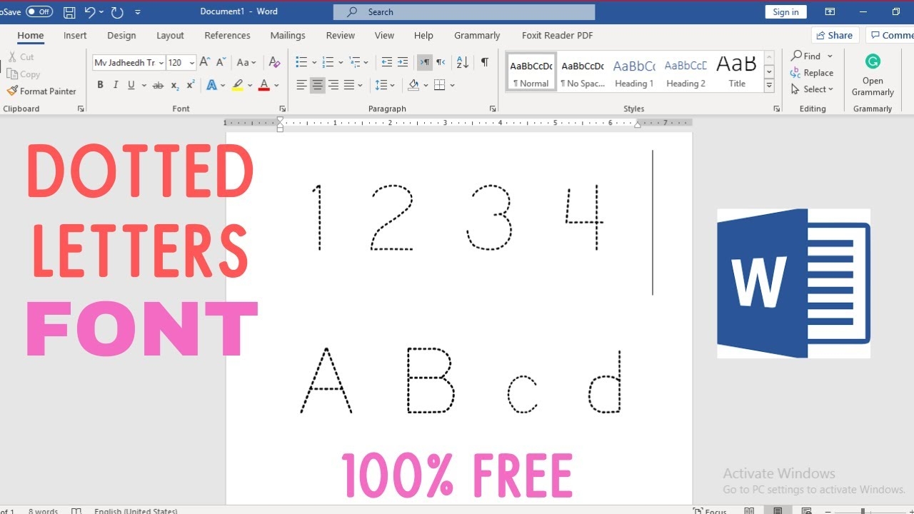 How To Make Tracing Letters In Word 2025 Dotted Letter Fonts Microsoft Word FREE 
