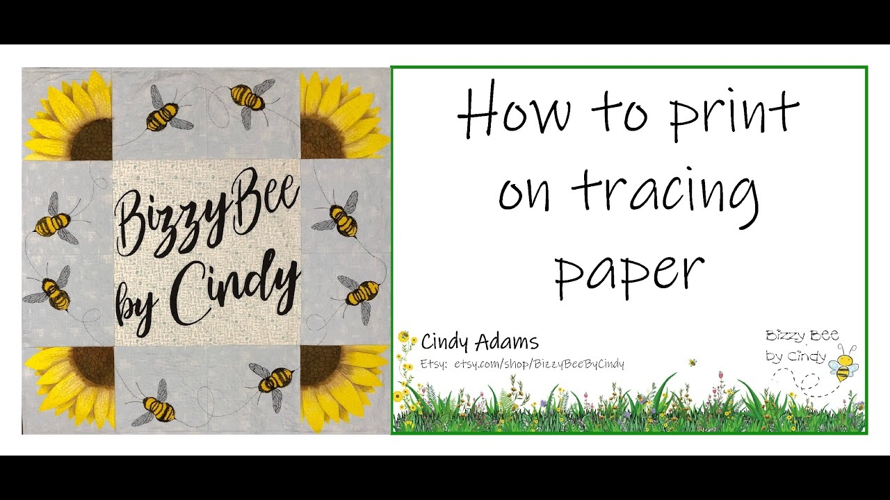 How To Print On Tracing Paper