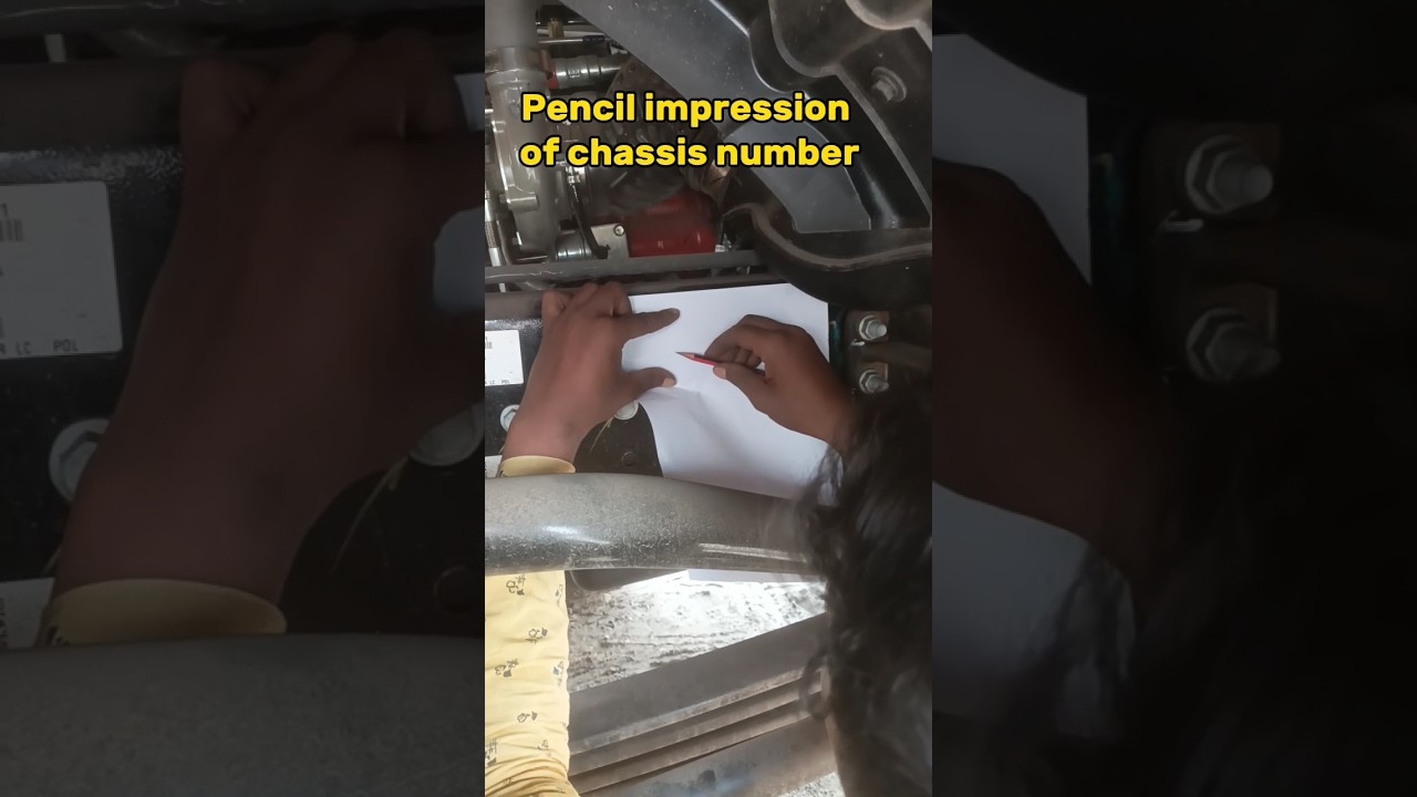 How To Take A Pencil Impression Of A Chassis Number Logistics How To Take A Pencil Impression Of A Chassis Number Logistics