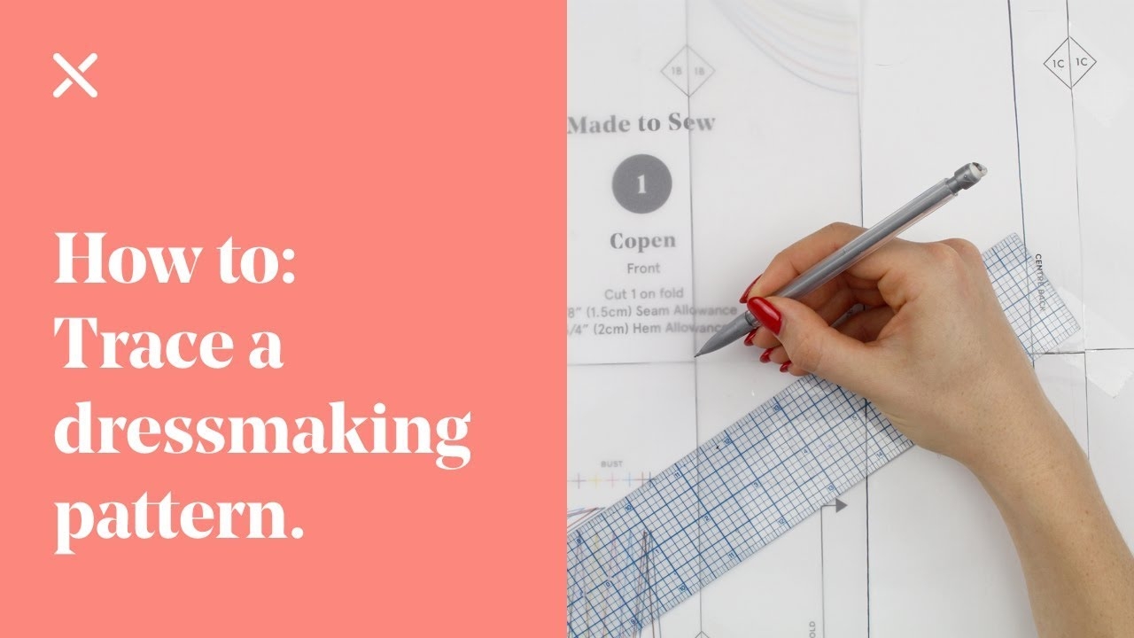 How To Trace A Dressmaking Pattern How To Trace A Dressmaking Pattern