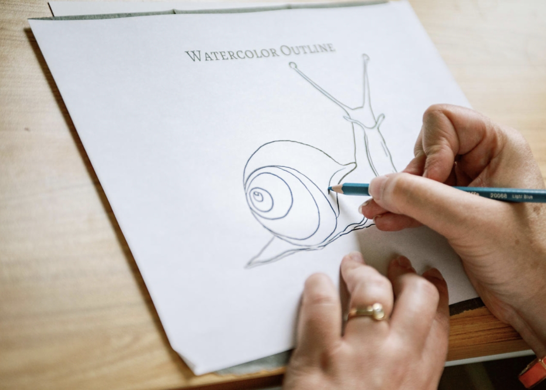 Tracing Onto Watercolor Paper
